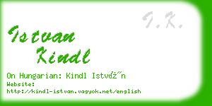 istvan kindl business card